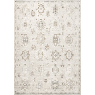 Miles Modern - Gray Ivory - MOD-GEO-GR - ReaLife Machine Washable Rug