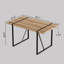 Ensemble de table de salle à manger de 55 po en bois aggloméré rectangulaire industriel moderne de 55 po et ensemble de chaises de salle à manger sans accoudoirs en polyuréthane