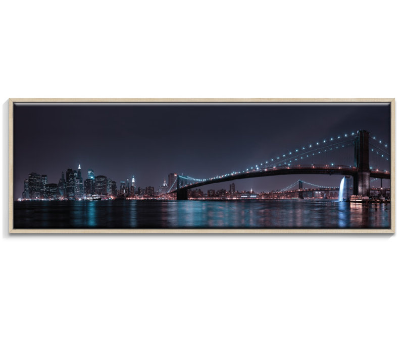 Print on Canvas, 32.5cm H x 103.5cm W, Floater Frame
