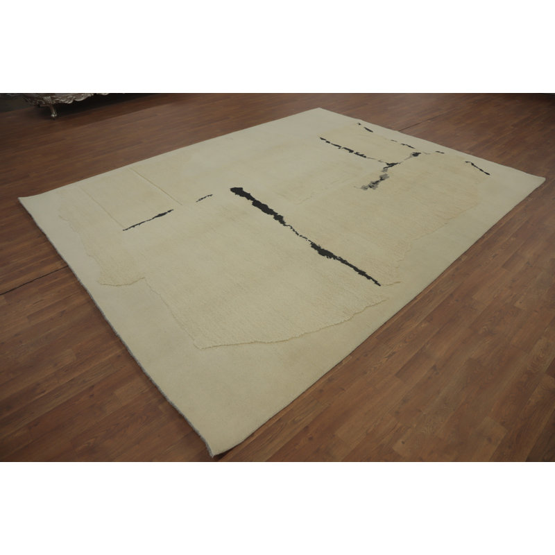 Tapis oriental en laine teint à la main 8 x 10