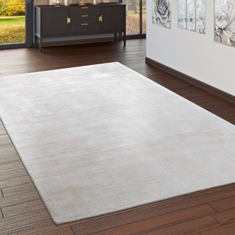 Tillinger Solid Colour Viscose Hand Woven Area Rug, Rectangular 200 x 300cm