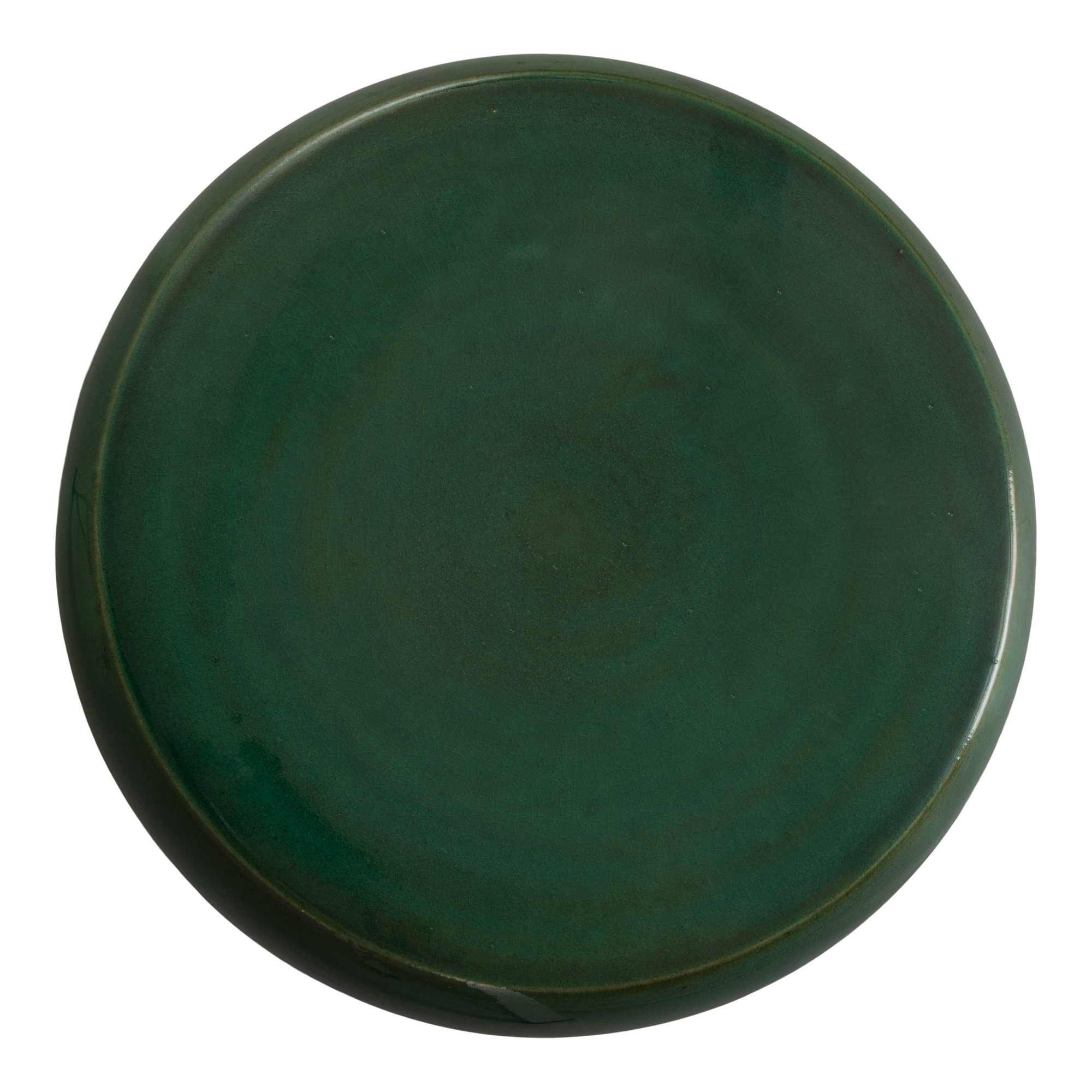 Abra Ceramic Accent Stool, Green