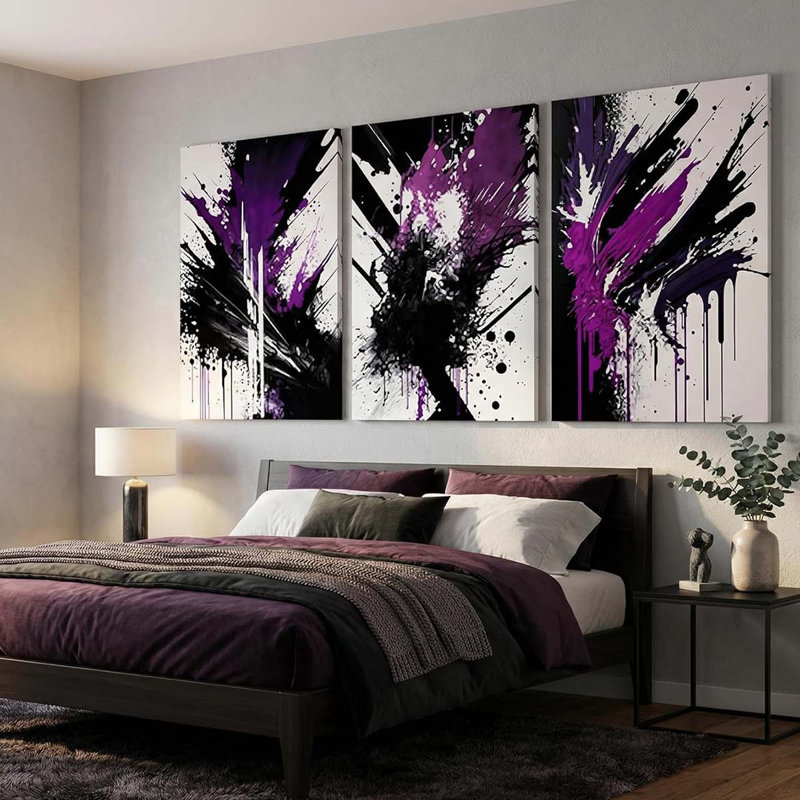3 Piece Wrapped Canvas Print, 40" H x 90" W