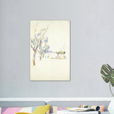 «Amandiers En Provence (Allee Du Jas De Bouffan) 1900» par Paul Cezanne, reproduction d'art sur toile