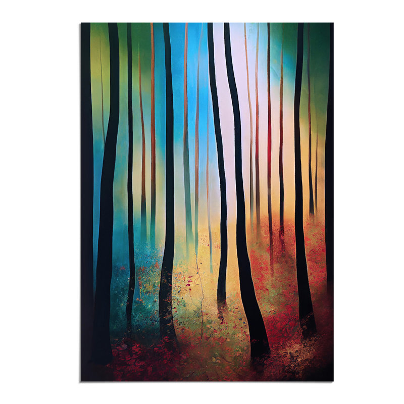 Vibrant Forest No.3 - Wall Art, 29.7cm H x 21cm W, Paper, No Matte