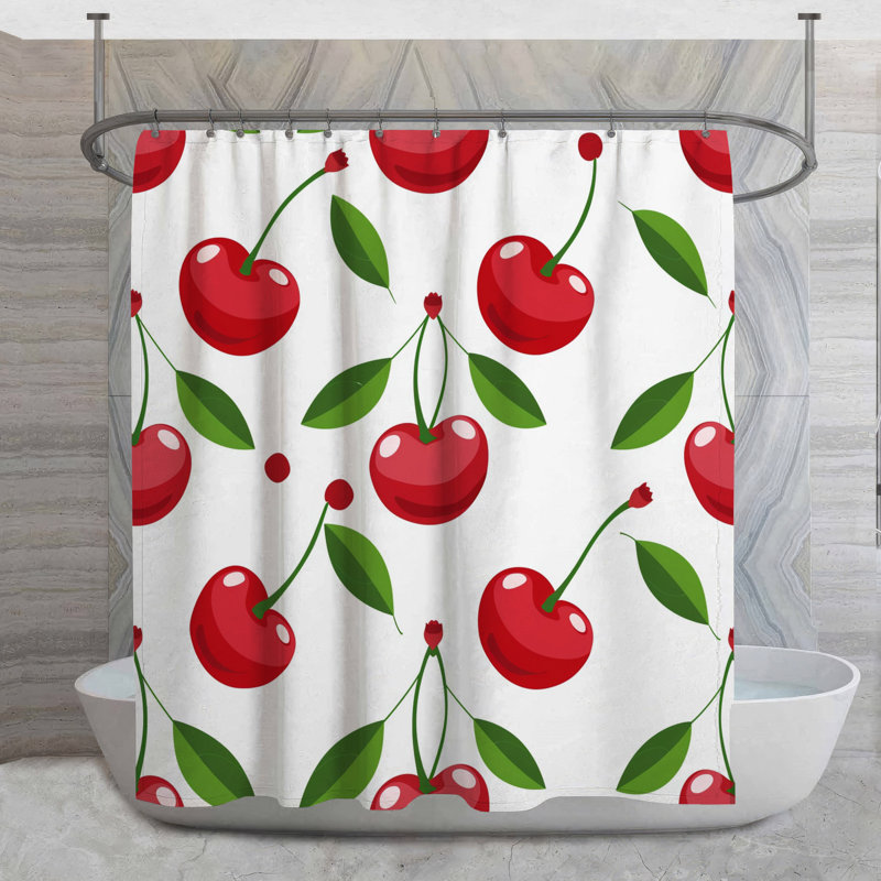 Rideau de douche Cherry, H 73 po x l 70 po
