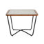 Table basse carrée moderne, table à structure en métal