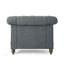 Fauteuil club en polyester Chesterfield