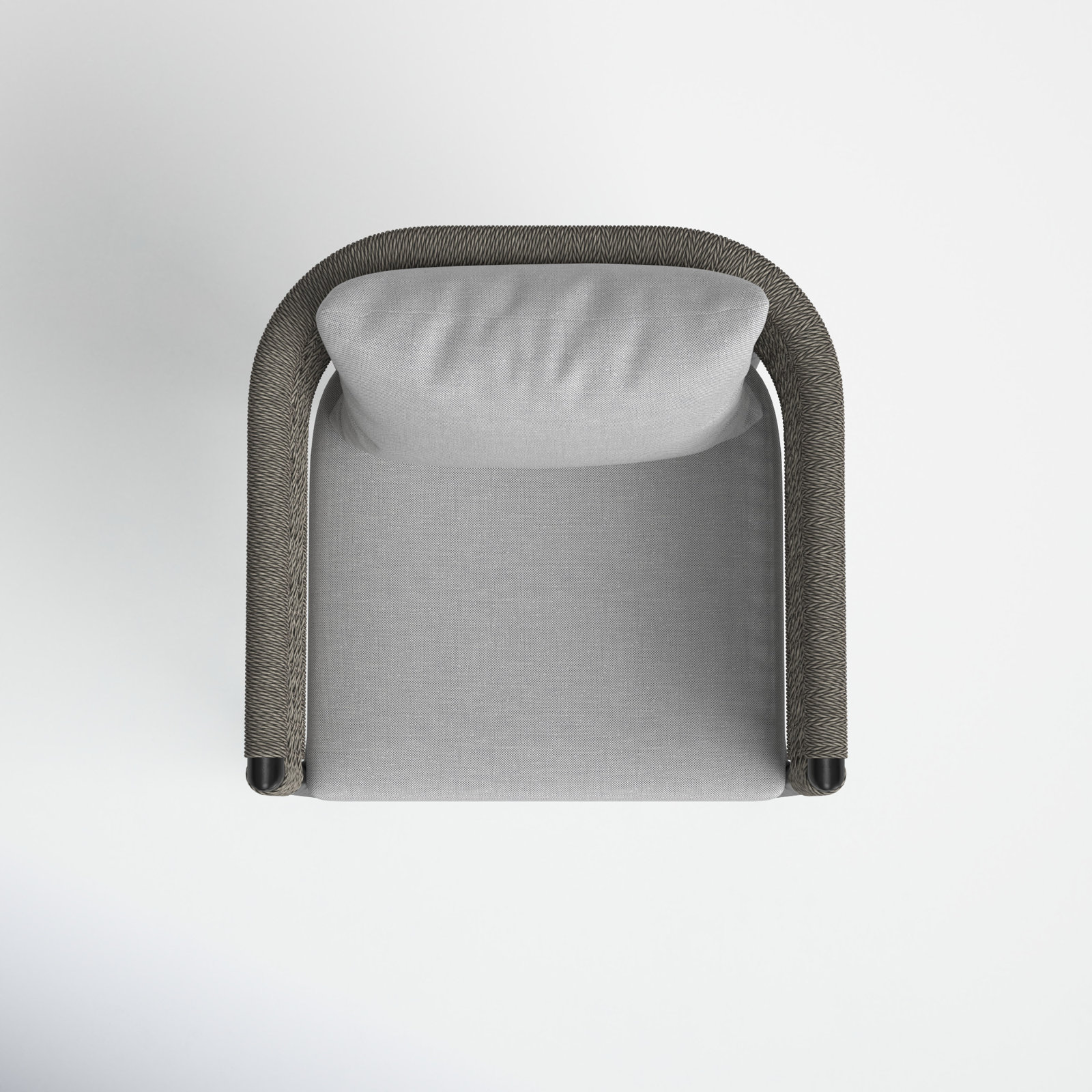 Scotia Aluminum Outdoor Bar Stool with Cushion, Counter (26" Seat Height)