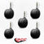 Ensemble de 5 roulettes pour lit simple à roulettes robustes 3 pouces 1/2 po-101282606