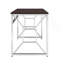 Bureau en MDF / chrome brun