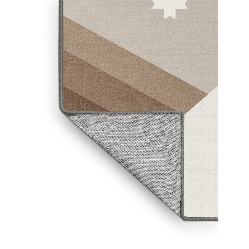 Tapis gris lavable à la machine Northville, 8 x 10