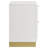 Sophia White 2-Drawer Nightstand Contemporary Style