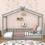 Structure de lit en bois avec clôture Akeiba, pour enfants, adolescents-152408392-152408759