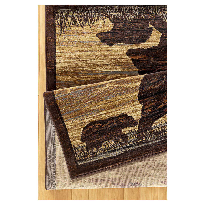 Lodge Area Rug, Southwest Touch Area Rug, Rectangle 5'3" x 7'3"
