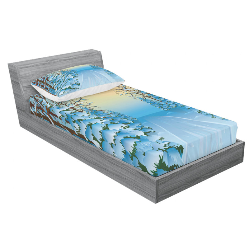 Microfiber Sheet Set, Twin XL Sheet Set with Fitted Sheet