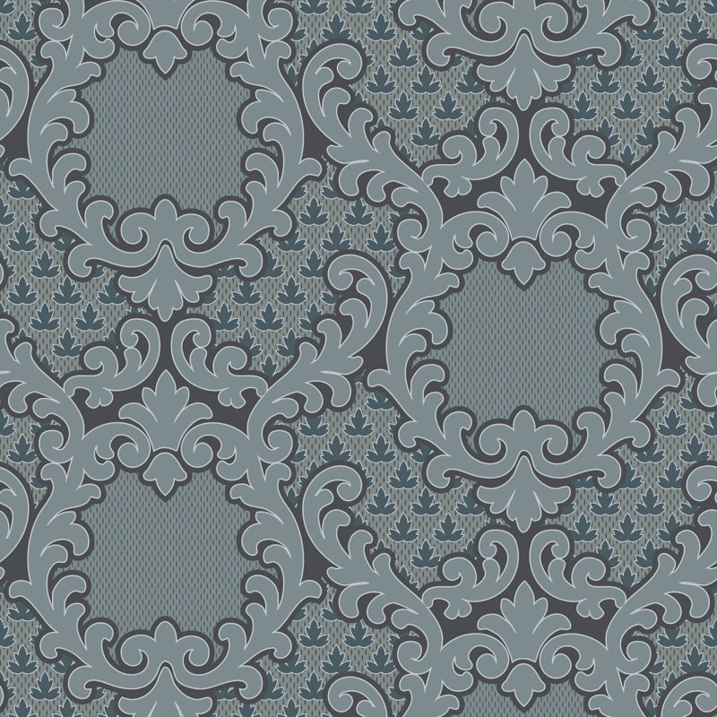 Papier peint damassé feuille d'ombre, Paper