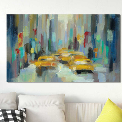 Manhattan Sketches II IV by Silvia Vassileva - Print on Canvas