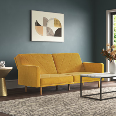 Chrisman Twin 80'' Upholstered Convertible Sofa
