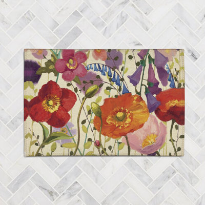  Tapis en chenille Blossoming Printemps