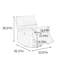 Canapé simple inclinable ergonomique fonctionnel en chenille-1172229957