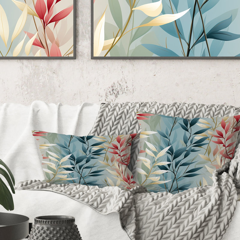 Coussin décoratif en polyester Natures Botanical Ferns Jungle Harmony, H 16 po x l 16 po