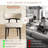 Two Sets of Wood Dining Chairs with Upholstered Faux Leather Cushion Seat, Black Legs No Assembly Required-45914956-48606748