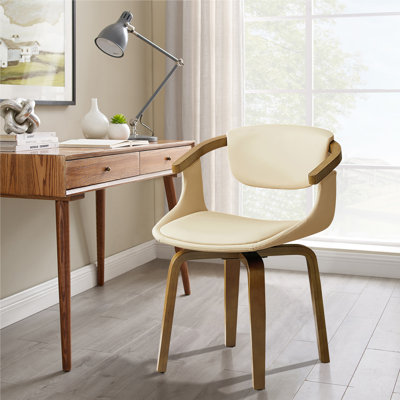Chaise de travail en similicuir Breckston