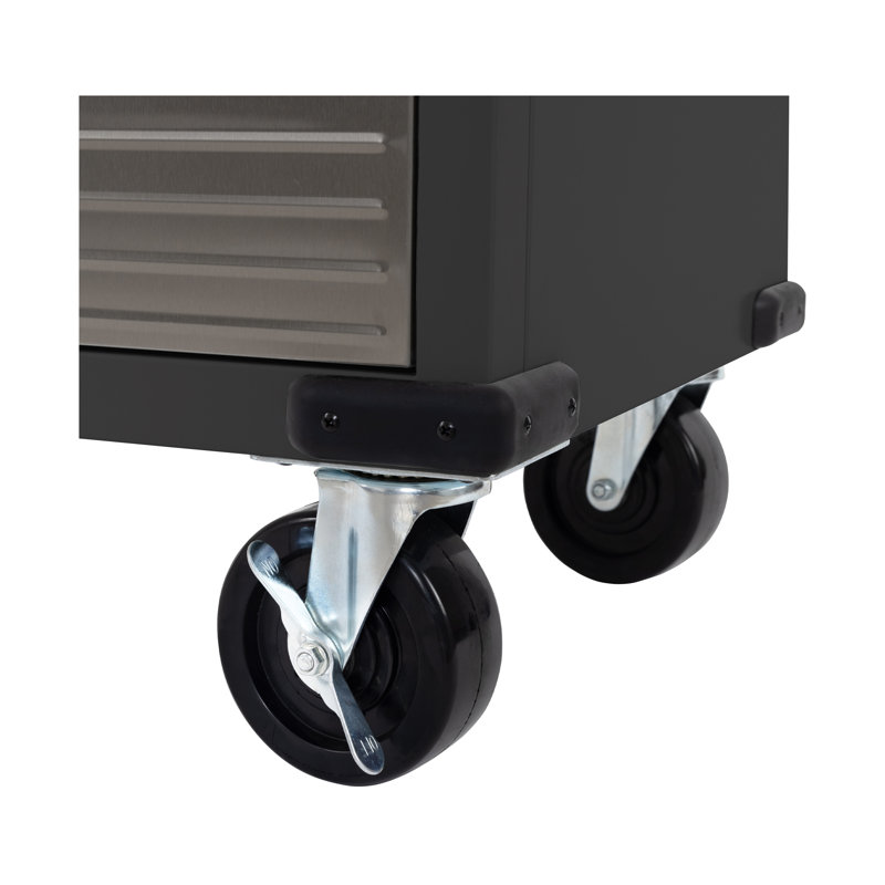 Seville Classics UltraHD 2-Door Rolling Cabinet, Graphite