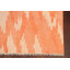 Tapis orange noué à la main de conception unique 5 pi 1 po x 8 pi 1 po New Age