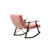 Casual Folding Rocking Chair Upholstered, Lounge Rocking Chair Adjustable High Back And Foot Rest,Side Pockets Placed In Living Room Bedroom Balcony-10086727