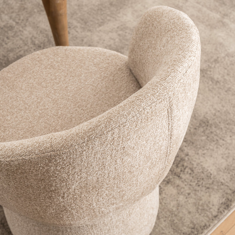 Chaise de salle à manger Allis Boucle, Avoine