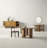 Santo 72" Honey Oak Solid Wood Sideboard Magnetic Close Doors Buffet Cabinet for Dining Room and Entryway