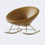Chaise berçante en métal