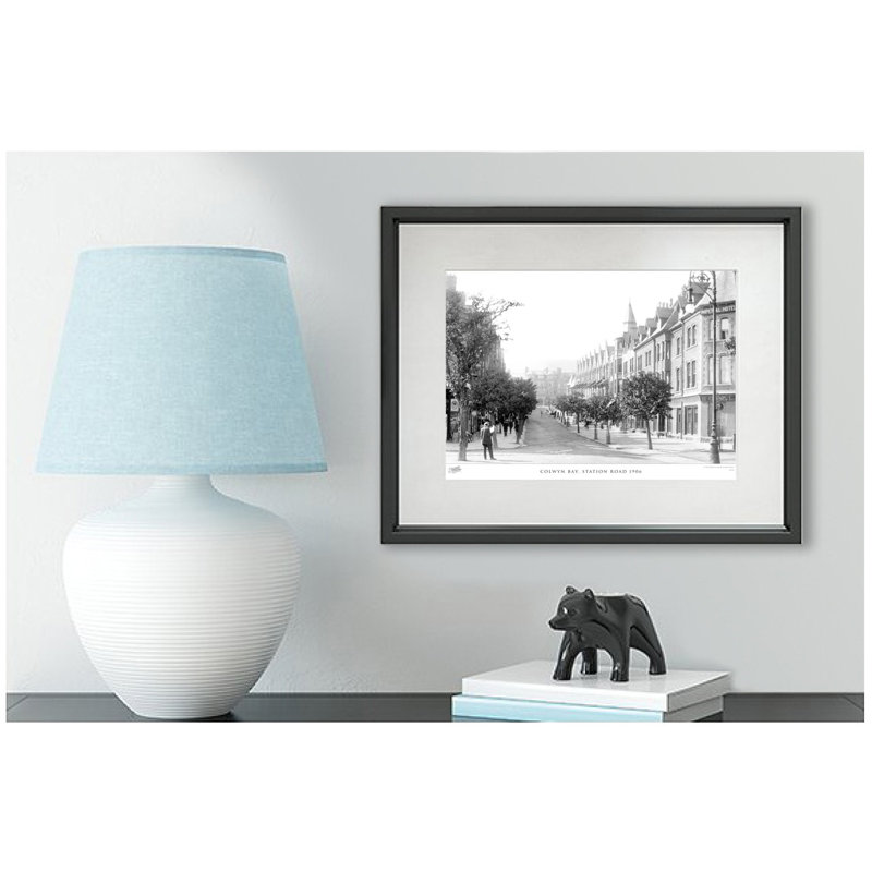 Colwyn Bay, Station Road 1906 by Francis Frith - Single Picture Frame Print, 60cm H x 80cm W x 2.3cm D