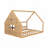 56.8"Wood House Bed with Window and Fence-1727331015