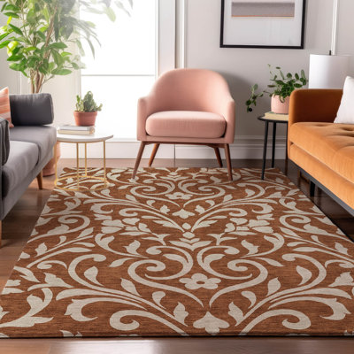 Premium Machine Washable Prisco Paprika Rug