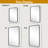 Aria Rounded Rectangle Bathroom Vanity Mirror, Vertically/Horizontal Hanging-542674184-542674183