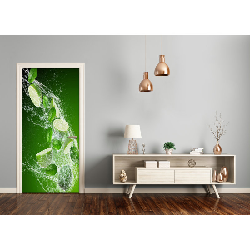 Lime Door Decal