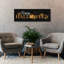  «Happy Halloween Sign» par House Fenway, art mural sur toile, 60 po x 20 po