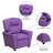 Contemporary Kids Recliner with Cup Holder-56801100