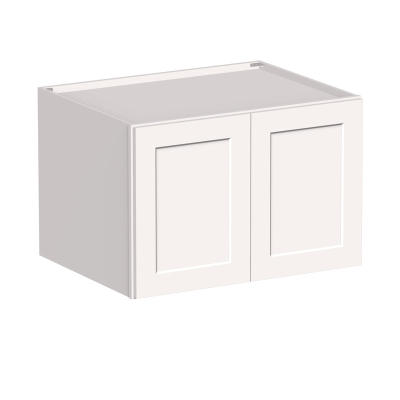CASAINC Ready-to-Assemble White Shaker Kitchen Wall Cabinet W36" X H24" X D27"（Handles Not Included）