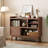 44" Sideboard Buffet Cabinet With Outlet - Storage Cabinet For Office, Bedroom Storage Cabinet, Hallway Storage Cabinet, Console Storage Cabinet-675673676-680444277