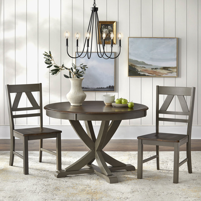  Ensemble repas 2 personnes Fred, Chêne / gris