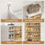  10 Tiers Foldable Shoe Rack Organizer Cabinet For Closet Entryway, Large Collapsible Shoe Storage Box With Magnetic Doors-1994077284