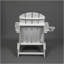 Chaise Adirondack pliante en PEHD avec porte-gobelet double Chaise Adirondack en composite avec texture bois-1966572491