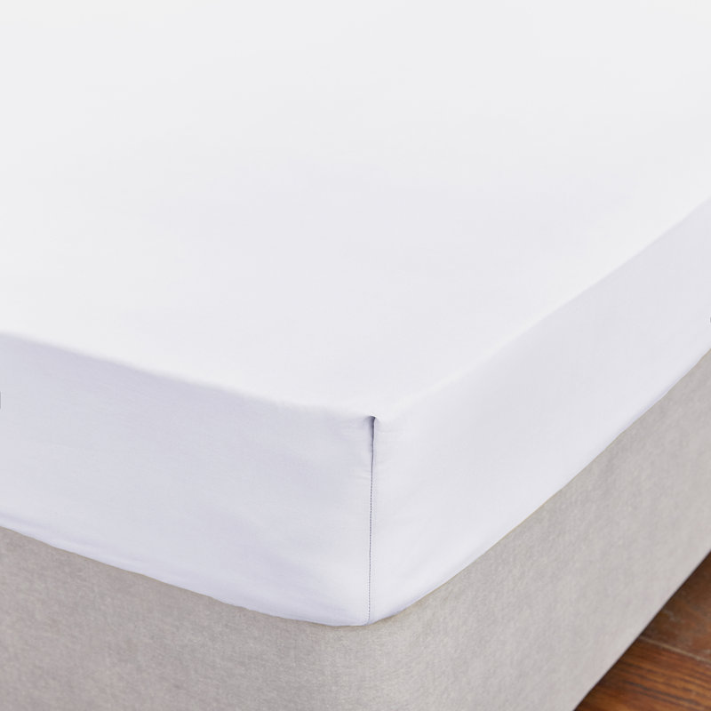 Silentnight Cotton Rich Soft Fitted Sheet, Double (4'6), White