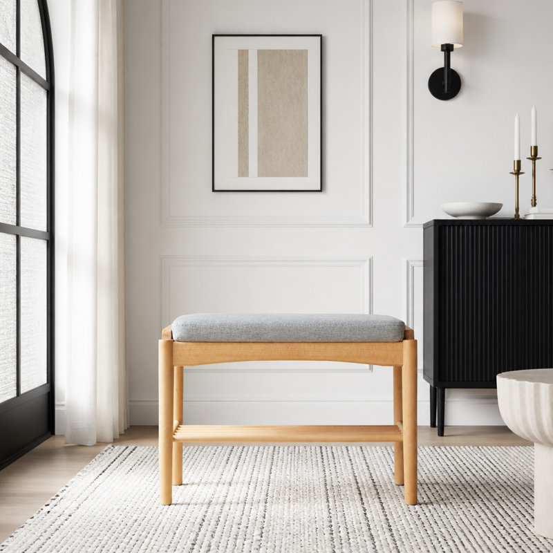 Banc à chaussures en bois massif