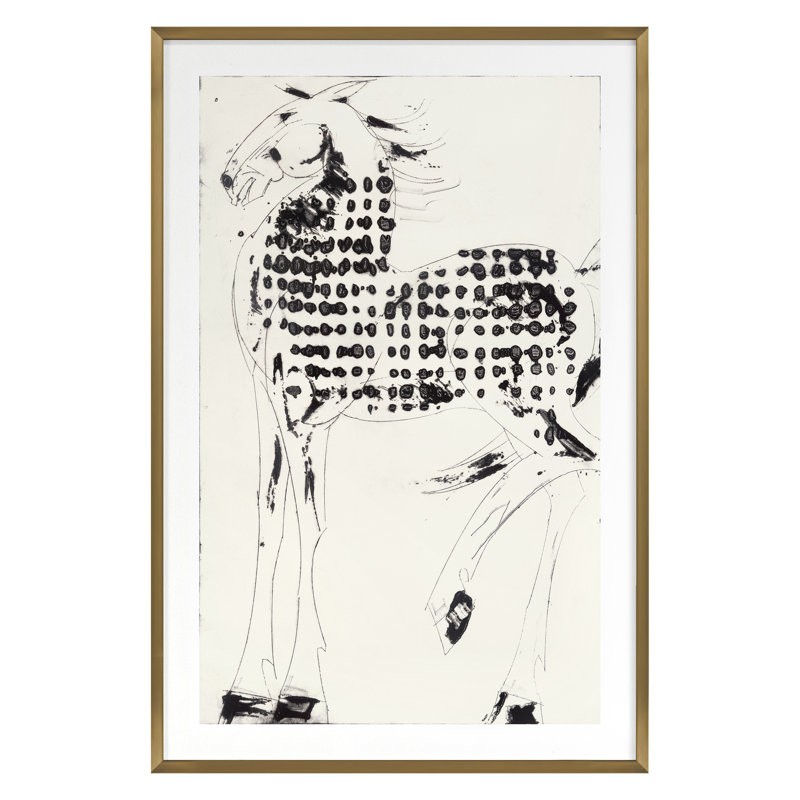 Etruscan II Print by Gillette, Susan, Gold Single Picture Framed