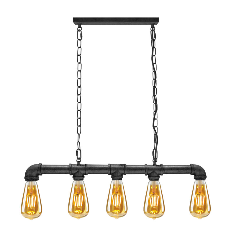Kleinschmidt 5 - Light Kitchen Island Pendant, Brushed Copper
